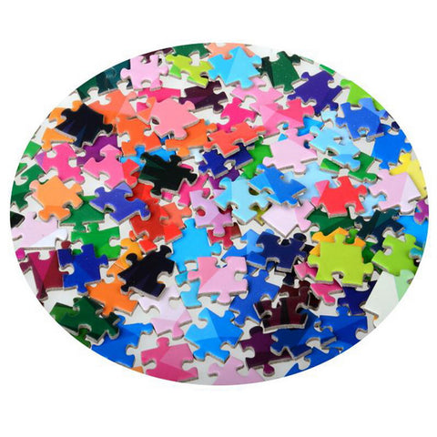 Rainbow Round Geometrical Photo Puzzle