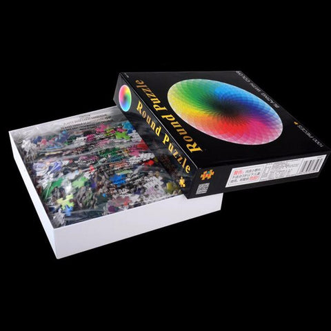 Rainbow Round Geometrical Photo Puzzle
