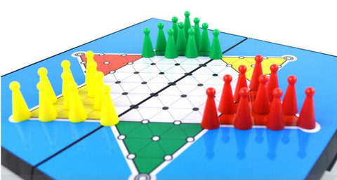 Portable Folding Halma Chess Game