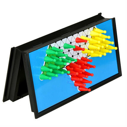 Portable Folding Halma Chess Game