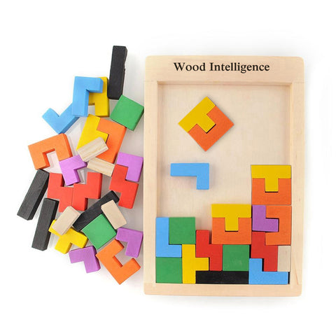 Wooden Tangram Brain Teaser