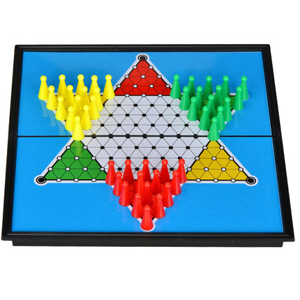 Portable Folding Halma Chess Game