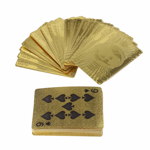 Gold Foil Plated Playing Cards