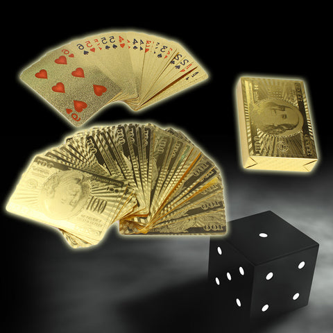 Gold Foil Plated Playing Cards