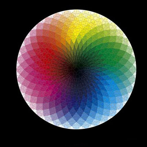 Rainbow Round Geometrical Photo Puzzle