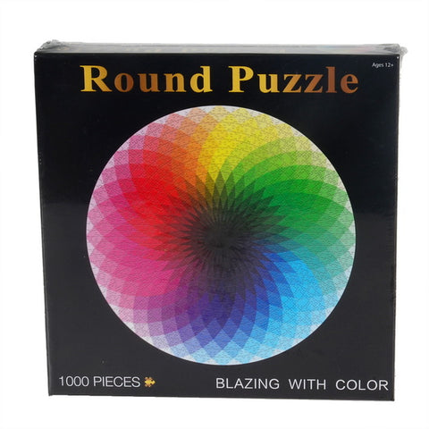 Rainbow Round Geometrical Photo Puzzle